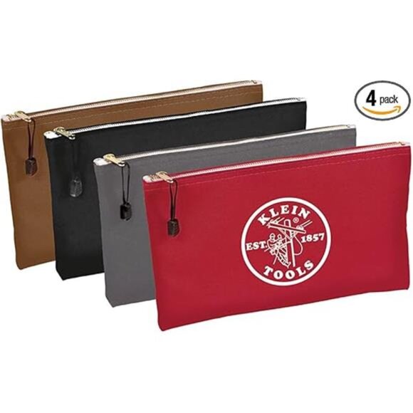 Tools 5141 Zipper Tool Bag, Tool Pouch, Bank Deposit Canvas Utility Bag - Picture 12 of 12